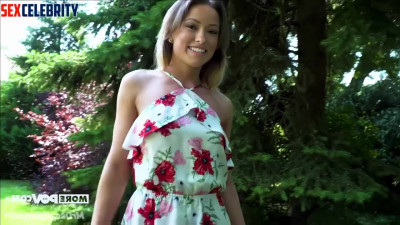 POV Olivia Wilde fucks her best friend outdoors [fake porn]