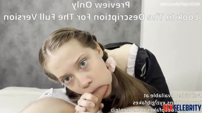 Anal punishment for pigtailed teen Greta Thunberg [face swap]