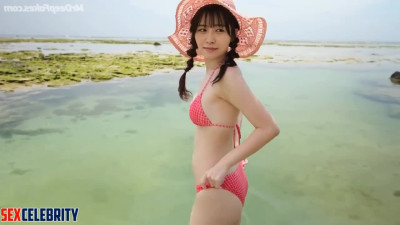 Hot body demonstration at the black sea - Neru Nagahama (長濱ねる 本物の偽物) A.I.