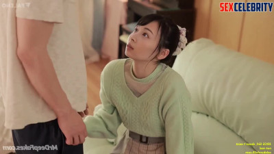 Lovers kissing before doggystyle sex / Suzu Hirose (広瀬すず フェイクポルノ) A.I.