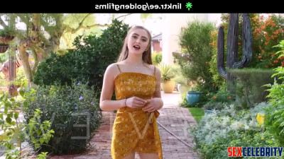 Fake Kathryn Newton - Peeing and Masturbating in Public