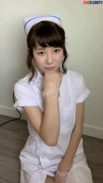 Sexy Nurse Latte Masturbates Her Pussy