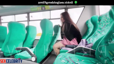 Fake Salma Hayek - Masturbating in Front of a Stranger on the Bus - DeepFakesCeleb