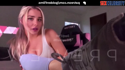 Fake Chloë Grace Moretz - Foot JOI after Gym - DeepFakesCeleb