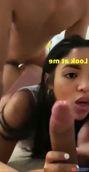 AI Pamela Silva Conde does a threesome and cums very hard