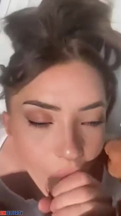 AI Michelle Galvan giving a deep throat blowjob