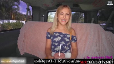 AnnaSophia Robb fucked by a birthday boy in a van - sextape - DeepFakesCeleb