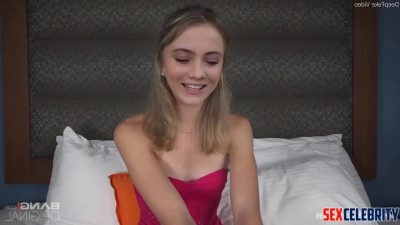 Face swap Freya Allan compares real cock and vibrator - DeepFakesCeleb