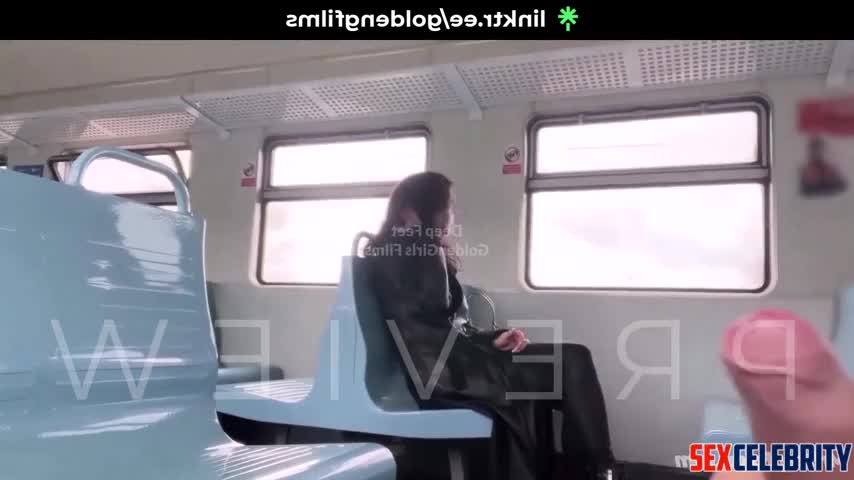 Stranger cumed on her face right in the train, Pokimane sex scene