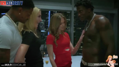 Margot Robbie & Emma Watson enjoying group sex (in the night) ai - DeepFakesCeleb