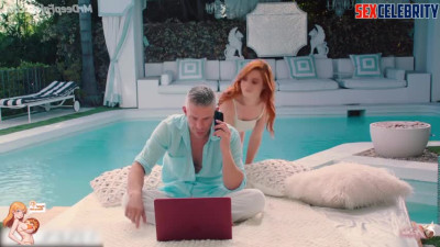 Elizabeth Olsen sex tapes romantic fucking and screaming loudly outside by the pool - DeepFakesCeleb