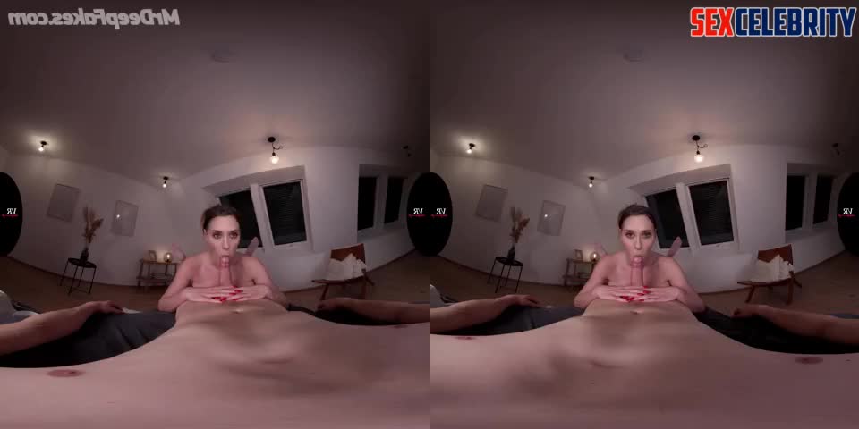 Jennifer Love Hewitt deepfake POV VR jerks your cock with her hands, feet & gives titfuck