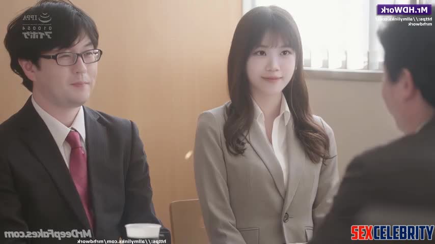 Office girl gave in to temptation with new colleague, Chaewon ai 아이즈원 성인