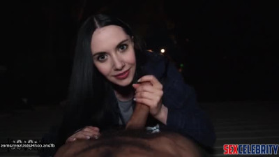 Alison Brie cheating on her boyfriend at the camping tent (POV fakes) - DeepFakesCeleb