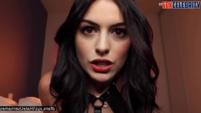 Brunette touching and sucking a rubber cock - Anne Hathaway solo fakeapp - DeepFakesCeleb