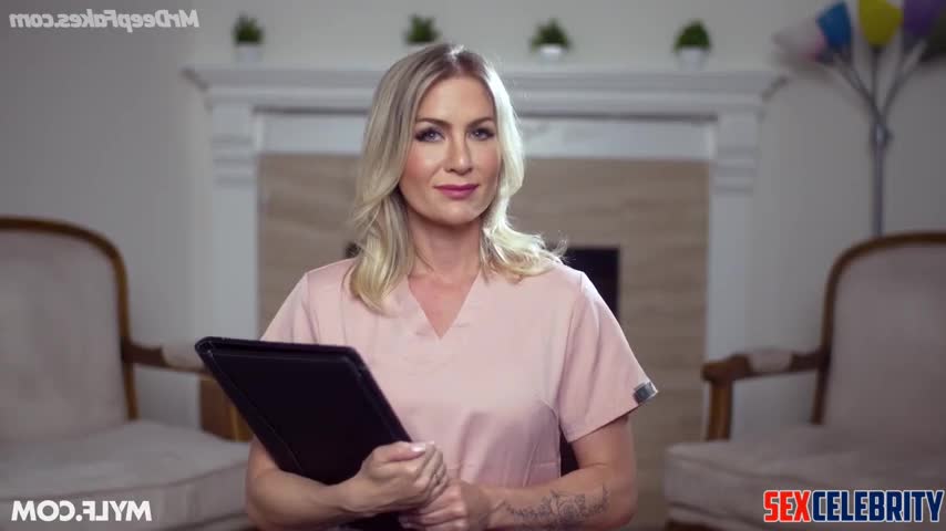 Nurse not only treated your dick but also fucked you, ai Jennifer Aniston