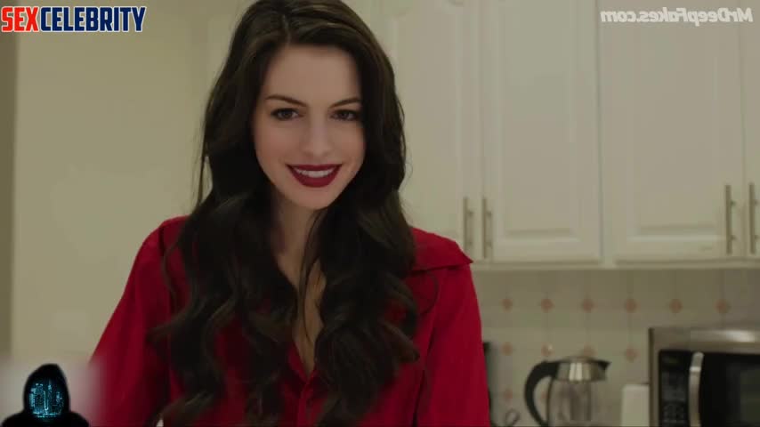 Sexy lady in red fucking so hot / Anne Hathaway in deep learning program