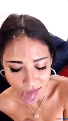 Al Jackie Guerrido gets hot cum shots in her mouth