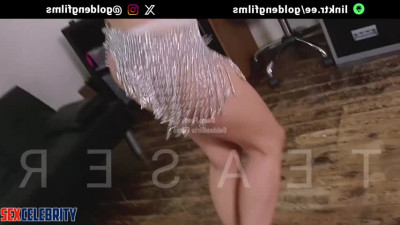 A.I. Jennifer Lawrence - Belly Dancer Stretched Out On Chair For Belly Tickling - DeepFakesCeleb